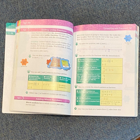 MATH ON CALL - MATH ON HAND 2 Mathematics Handbooks Colorful Books for Concepts - Picture 6 of 11